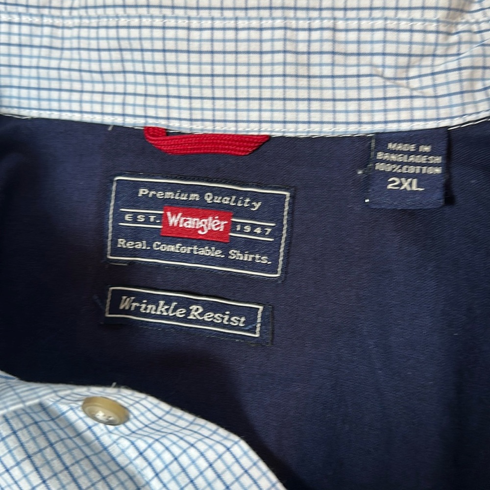 NWT Wrangler Short Sleeve Shirt XXL - Picture 8 of 9